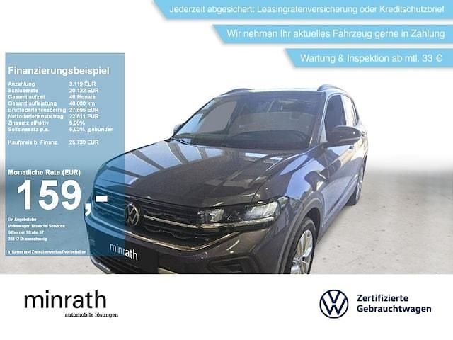Grau Gebraucht 2024 VW T-Cross Goal SUV | 25.730 € (Superpreis) - Bild 1/4