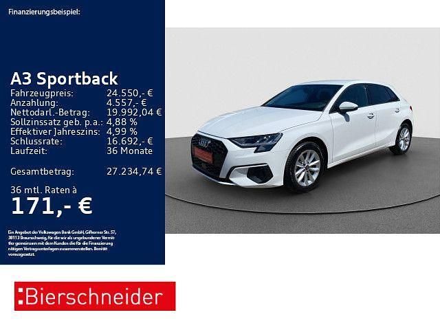 Weiss Gebraucht 2024 Audi A3 Sportback Business Limousine | 24.550 € (Superpreis) - Bild 1/3