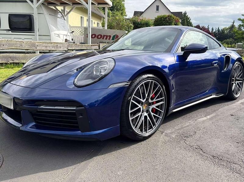 Blau Gebraucht 2020 Porsche 911 Turbo Coupé | 165.000 € (Teuer) - Bild 1/4