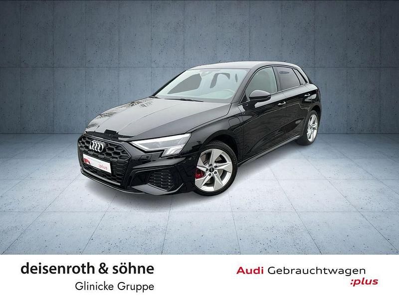Mythosschwarz metallic Gebraucht 2021 Audi A3 Sportback e-tron S-Line Limousine | 26.480 € (Fairer Preis) - Bild 1/4