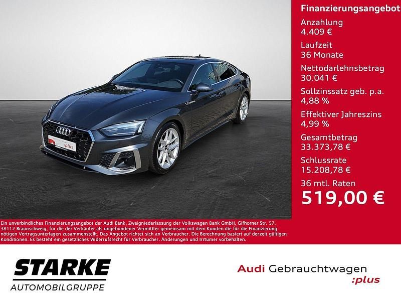 Schwarz Gebraucht 2019 Audi A5 Sportback Sport Kleinwagen | 31.890 € (Teuer) - Bild 1/4