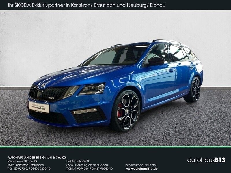 Raceblaumetallic Gebraucht 2020 Skoda Octavia RS Kombi | 29.950 € (Guter Preis) - Bild 1/4