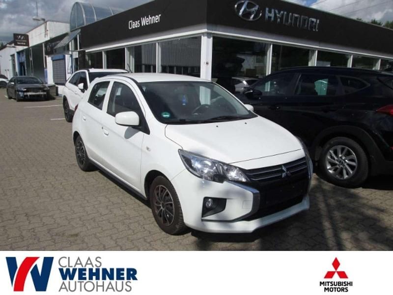 S) (weiss Gebraucht 2021 Mitsubishi Space Star Basis Kleinwagen | 9.360 € (Fairer Preis) - Bild 1/4