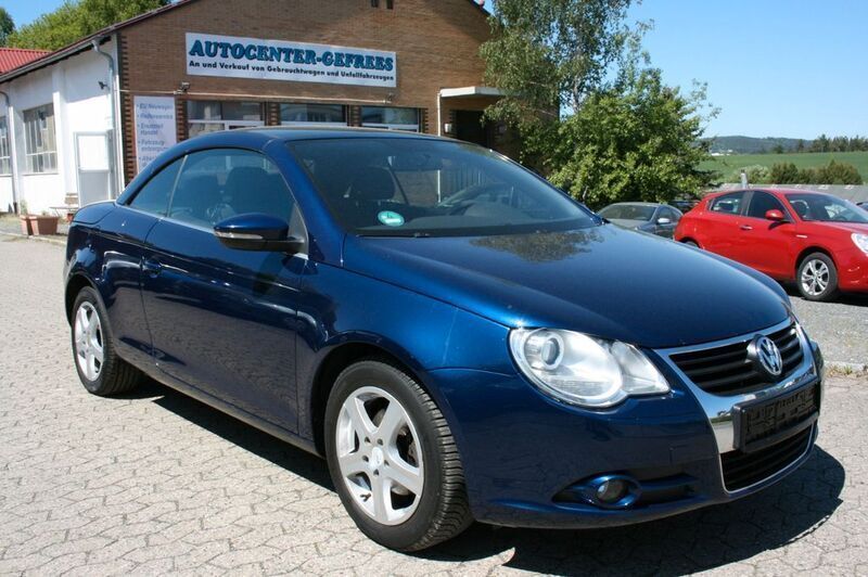 Blau Gebraucht 2009 VW Eos Cabrio | 2.950 € (Guter Preis) - Bild 1/4