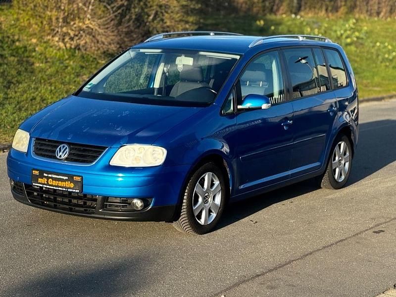 Gebraucht VW Touran Highline 101 PS (74 kW) 2004 Blau Van / Kleinbus