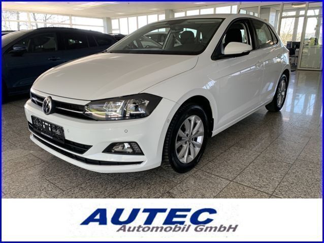 Weiss, metallic Gebraucht 2018 VW Polo Highline Limousine | 14.785 € (Fairer Preis) - Bild 1/4