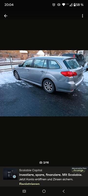 Gebraucht Subaru Legacy 150 PS (110 kW) 2011 Silber Kombi