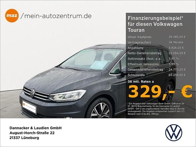 Gebraucht VW Touran Highline 150 PS (110 kW) 2021 Grau Van / Kleinbus