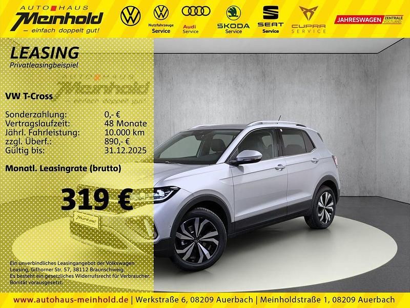 Silber Neu 2025 VW T-Cross IQ Drive SUV | 33.162 € (Teuer) - Bild 1/4