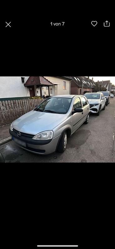 Silber Gebraucht 2001 Opel Corsa Kleinwagen | 800 € - Bild 1/4