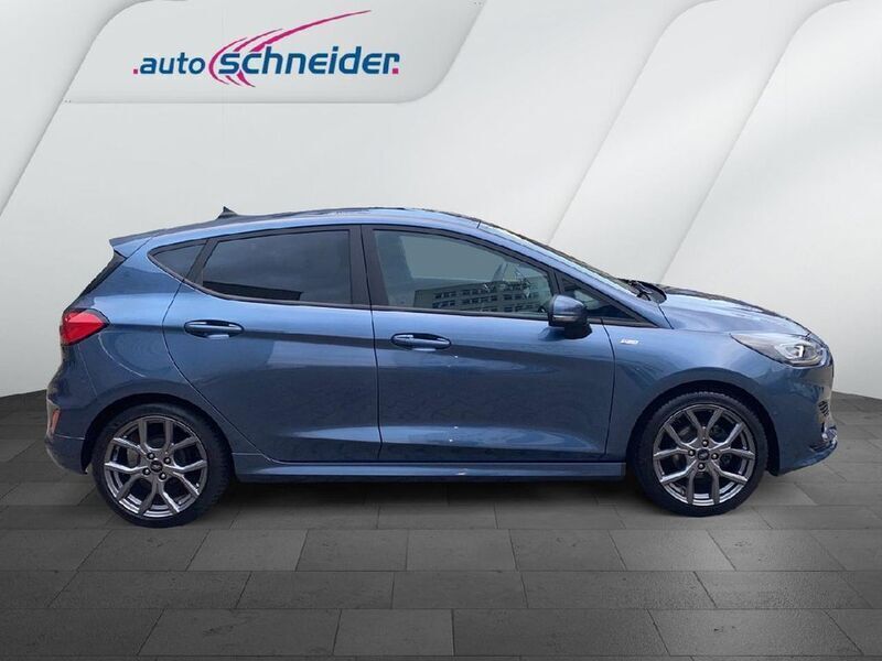 Gebraucht Ford Fiesta ST-Line 101 PS (74 kW) 2022 Chromablau metallic (metallic) Kleinwagen