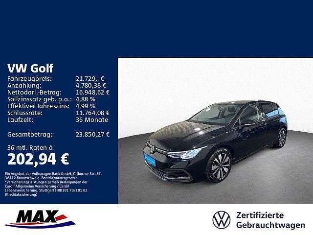 Deep black perleffekt (metallic) Gebraucht 2023 VW Golf VIII Move Limousine | 21.729 € (Guter Preis) - Bild 1/3
