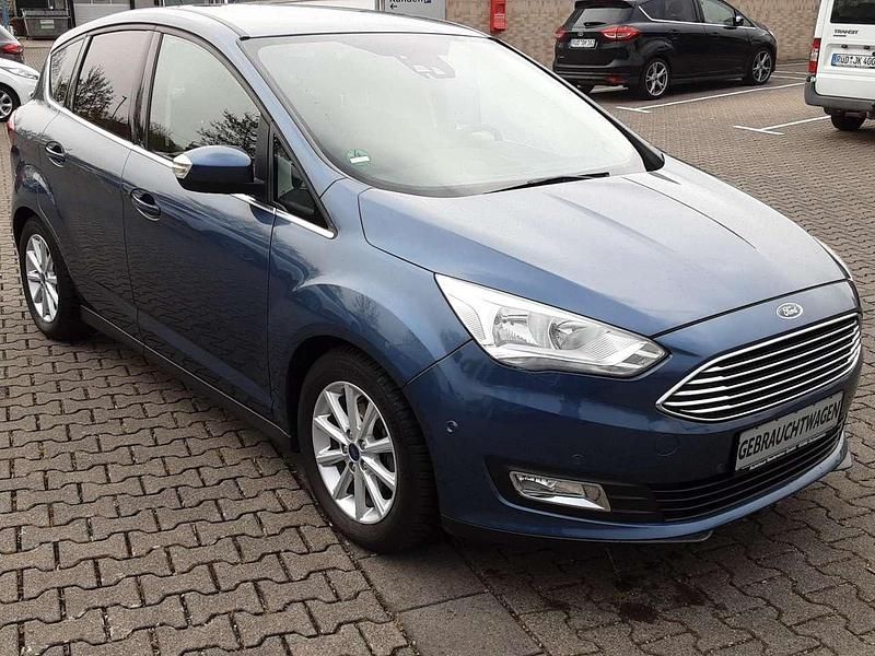Gebraucht Ford C-MAX Titanium 125 PS (91 kW) 2018 Chromablau metallic Van / Kleinbus