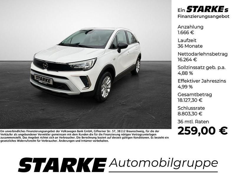 Jade weiss/arktis weiss Gebraucht 2021 Opel Crossland X Elegance SUV | 17.930 € (Fairer Preis) - Bild 1/4