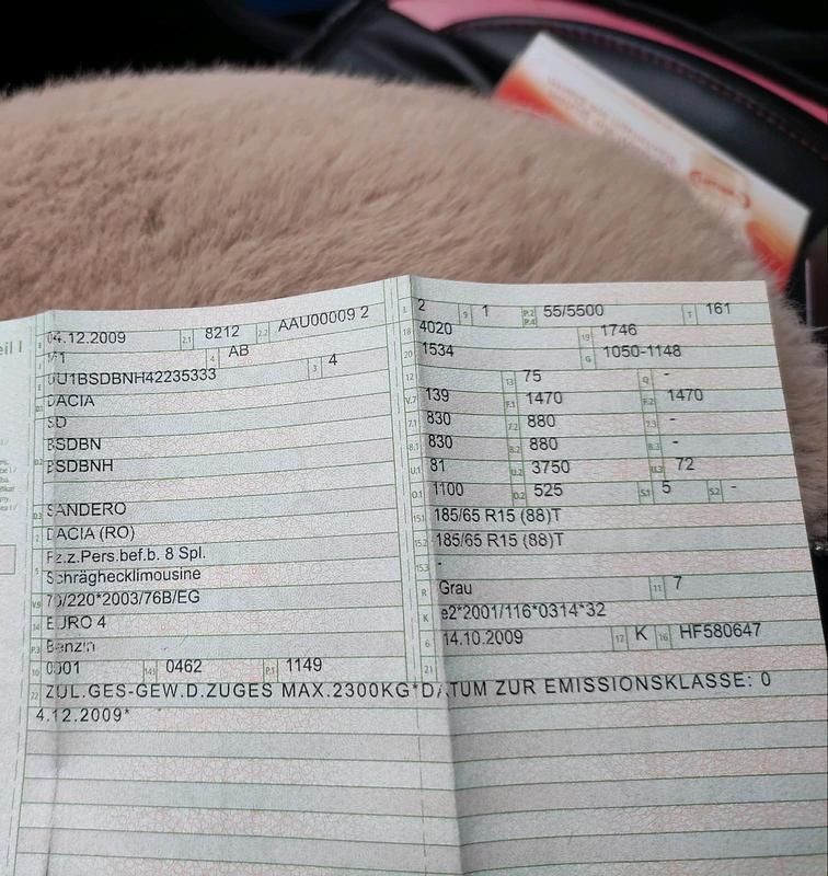 Grau Gebraucht 2009 Dacia Sandero Kleinwagen | 1.400 € - Bild 1/4