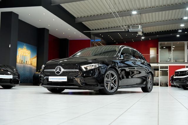 Schwarz Gebraucht 2021 Mercedes A180 AMG line Limousine | 25.680 € (Guter Preis) - Bild 1/4
