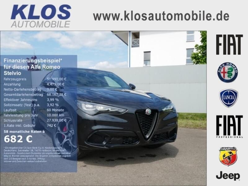 Schwarz Neu 2025 Alfa Romeo Stelvio Veloce SUV | 51.990 € (Fairer Preis) - Bild 1/3