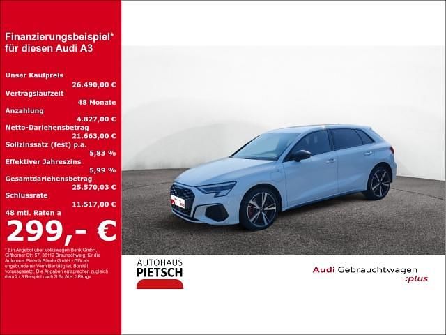 Gebraucht Audi A3 S-Line 150 PS (110 kW) 2022 Gletscherweiß metallic (metallic) Limousine