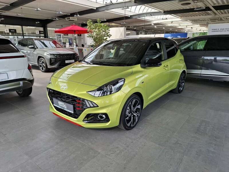 Lucid lime/ phantom black Neu 2025 Hyundai i10 N Line Kleinwagen | 20.590 € (Fairer Preis) - Bild 1/4