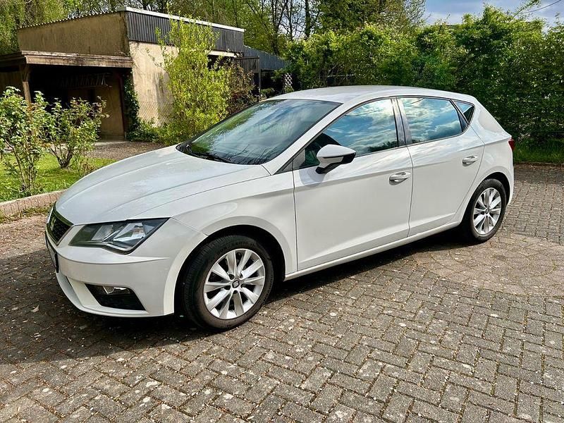 Usata Seat Leon 110 CV (80 kW) 2017 Bianco Berlina