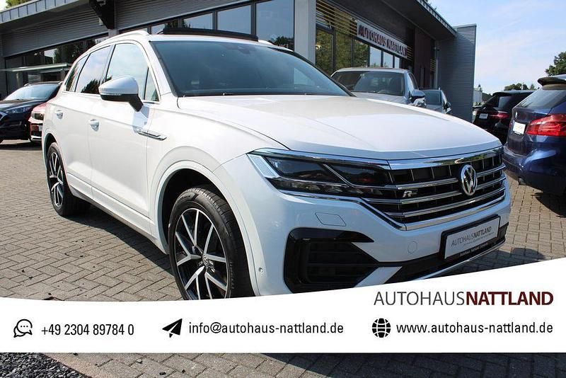 Pure white Gebraucht 2019 VW Touareg R-line SUV | 35.950 € (Guter Preis) - Bild 1/4