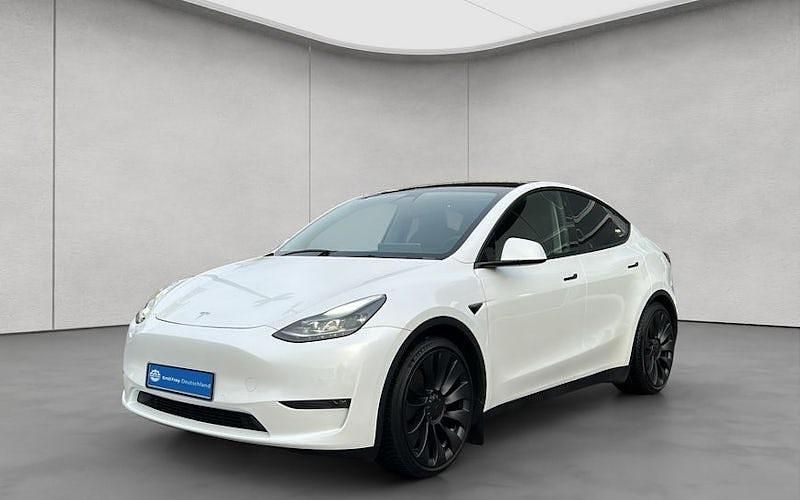 Weiß Gebraucht 2022 Tesla Model Y Performance SUV | 34.990 € (Fairer Preis) - Bild 1/4