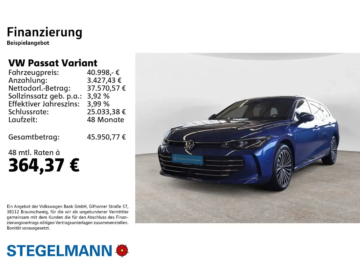 Gebraucht VW Passat Elegance 204 PS (150 kW) 2025 Kombi