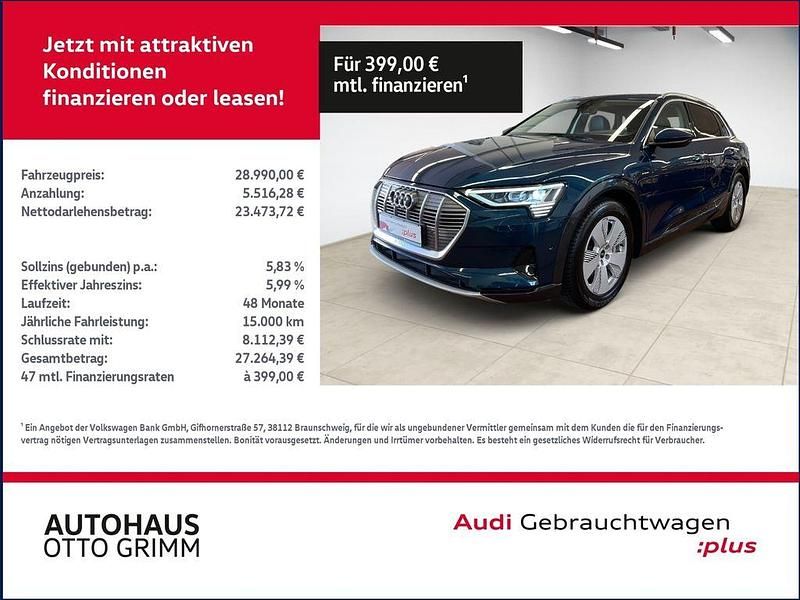 Galaxisblau metallic Gebraucht 2020 Audi e-tron Ambiente SUV | 28.989 € (Teuer) - Bild 1/4