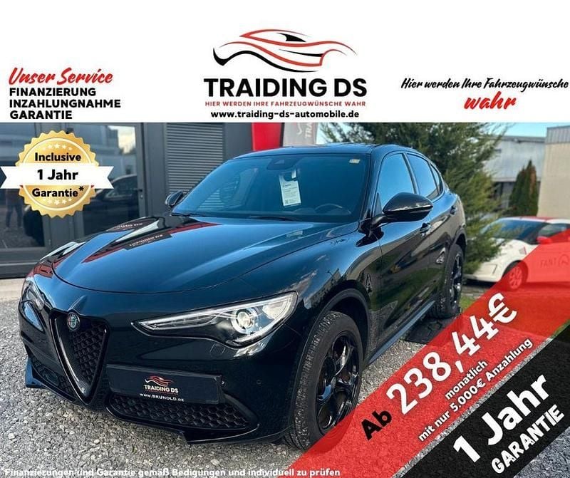 Schwarz Gebraucht 2017 Alfa Romeo Stelvio Super SUV | 21.990 € (Etwas zu teuer) - Bild 1/4