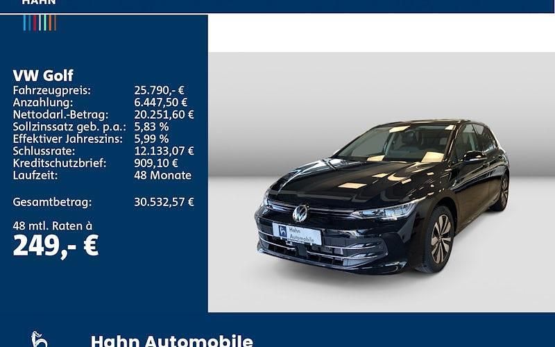 Gebraucht VW Golf VIII Goal 116 PS (85 kW) 2025 Schwarz Limousine