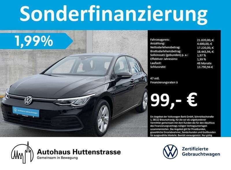Außenfarbe: Gebraucht 2024 VW Golf VIII Life Limousine | 20.998 € (Superpreis) - Bild 1/4