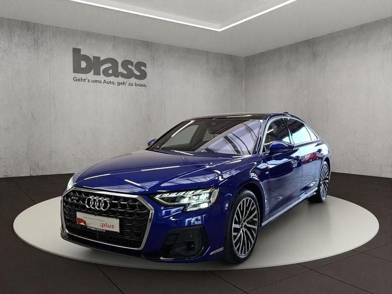 Ultrablau metallic Gebraucht 2023 Audi A8L Ambiente Limousine | 64.900 € (Guter Preis) - Bild 1/4