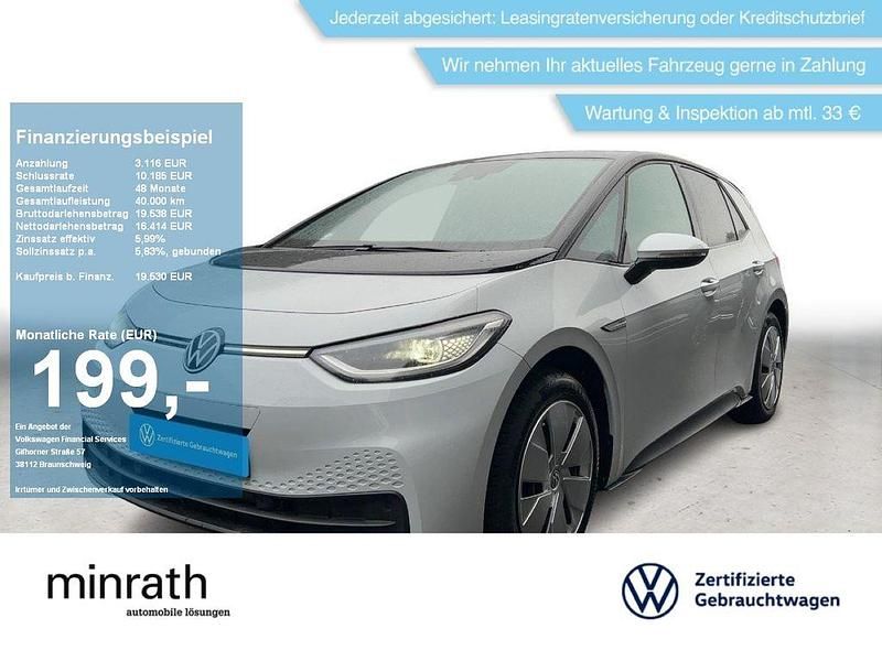 Schwarz Gebraucht 2021 VW ID.3 Pro Performance Kleinwagen | 19.530 € (Guter Preis) - Bild 1/4