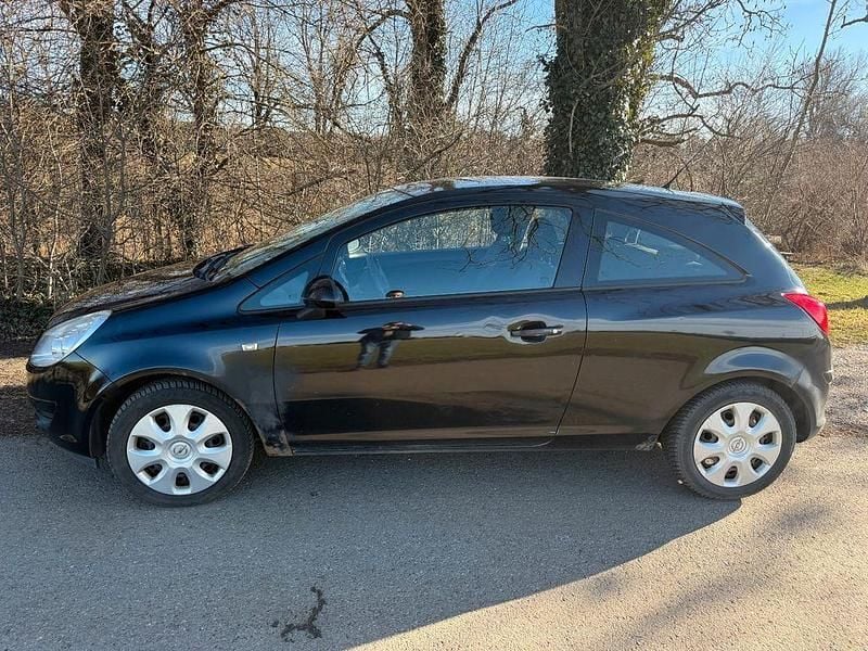 Schwarz Gebraucht 2008 Opel Corsa Edition Limousine | 850 € (Superpreis) - Bild 1/4