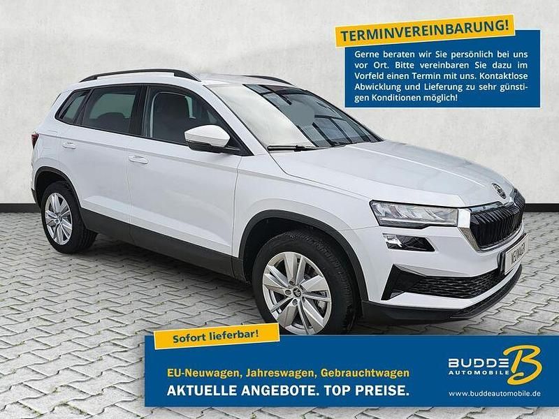 Neu Skoda Karoq Selection 150 PS (110 kW) 2025 Moonweiss metallic SUV
