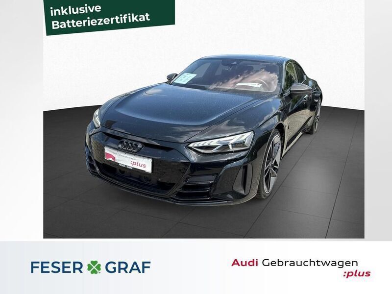 Mythosschwarz metallic Gebraucht 2022 Audi RS e-tron GT Ambiente Limousine | 63.780 € (Superpreis) - Bild 1/4