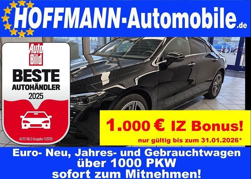 Kosmosschwarz met. (metallic) Gebraucht 2025 Mercedes CLA250e AMG Limousine | 38.900 € (Fairer Preis) - Bild 1/4