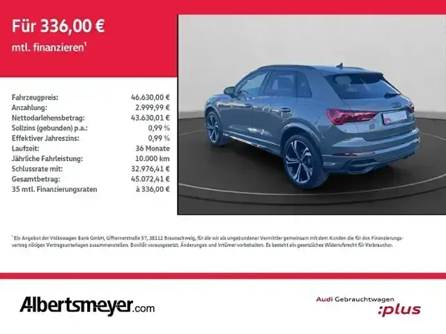 Usata Audi Q3 S-Line 150 CV (110 kW) 2025 Grigio SUV