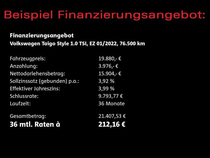 Gebraucht VW Taigo Style 110 PS (80 kW) 2022 Ascotgrau SUV