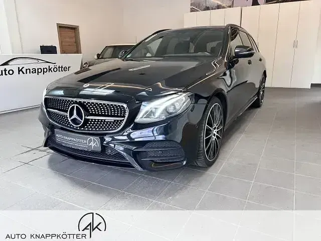 Brugt Mercedes E400 AMG line 333 HK (244 kW) 2018 Sort Sedan
