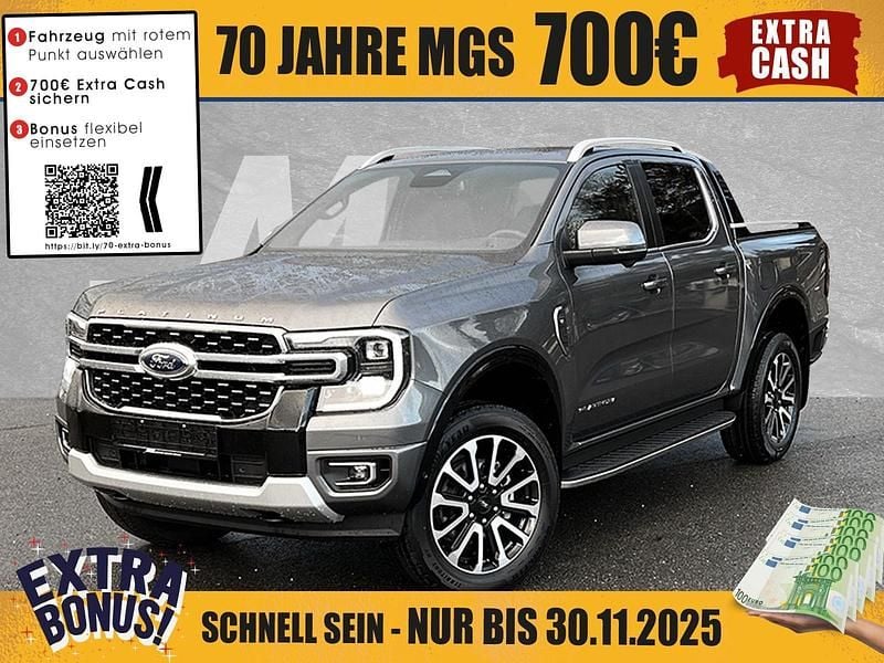 Carbonized grey metallic Neu 2025 Ford Ranger Platinum Abholung | 61.490 € (Guter Preis) - Bild 1/4