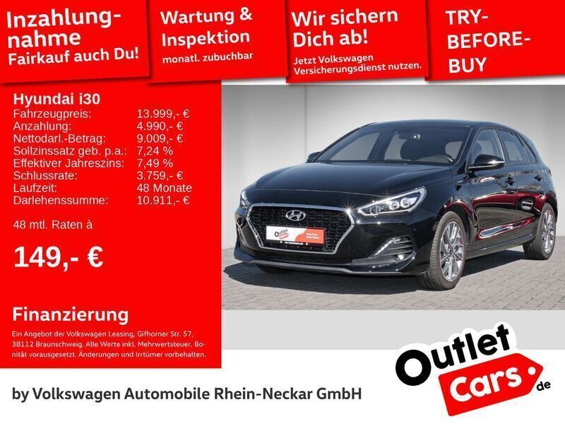 Schwarz Gebraucht 2018 Hyundai i30 Passion Plus Limousine | 15.992 € (Fairer Preis) - Bild 1/2