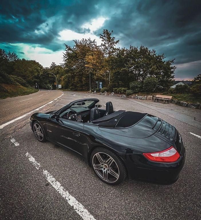 Schwarz Gebraucht 2008 Porsche 911 Carrera 4 Cabriolet Cabrio | 52.000 € (Superpreis) - Bild 1/4