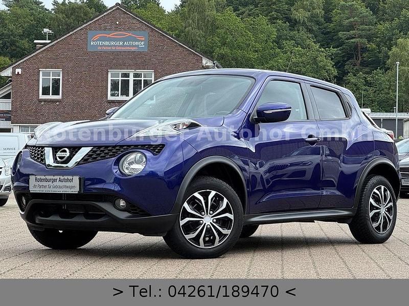 Blau Gebraucht 2017 Nissan Juke Acenta SUV | 8.990 € (Guter Preis) - Bild 1/4