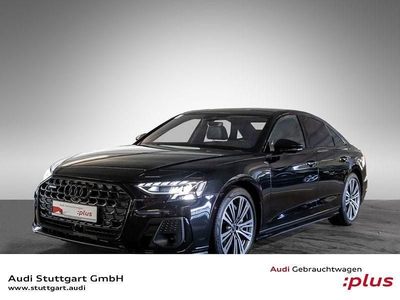 Mythosschwarz metallic Gebraucht 2022 Audi A8 Ambiente Limousine | 61.460 € (Superpreis) - Bild 1/4