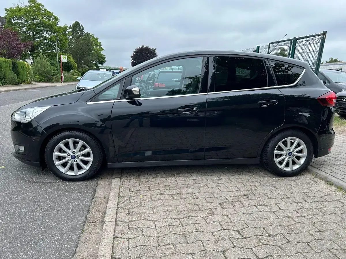 Gebraucht Ford C-MAX Titanium 125 PS (91 kW) 2015 Schwarz Van / Kleinbus