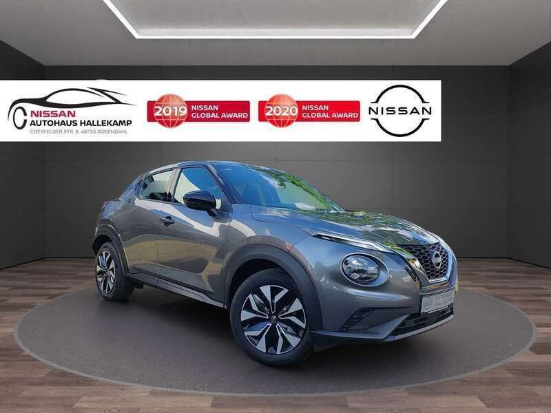 Gun metallic (m) Gebraucht 2024 Nissan Juke Acenta SUV | 20.900 € (Fairer Preis) - Bild 1/4