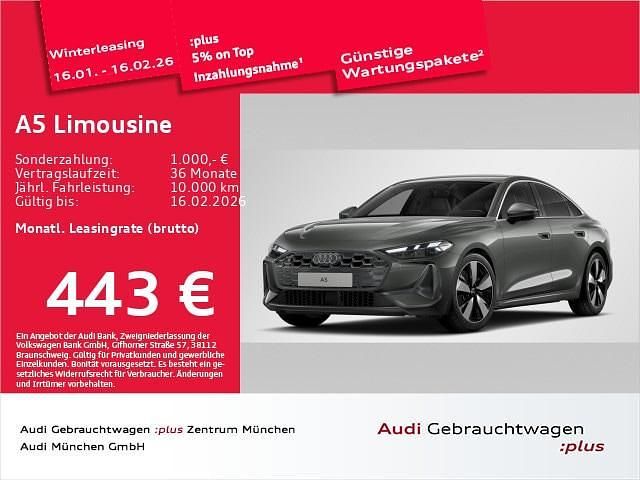 Chronosgrau metallic Gebraucht 2025 Audi A5 Sport Limousine | 50.989 € (Guter Preis) - Bild 1/1