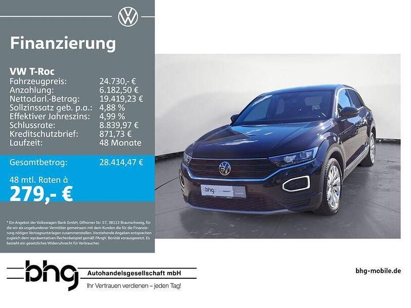 Schwarz Gebraucht 2020 VW T-Roc Sport SUV | 24.730 € (Fairer Preis) - Bild 1/4