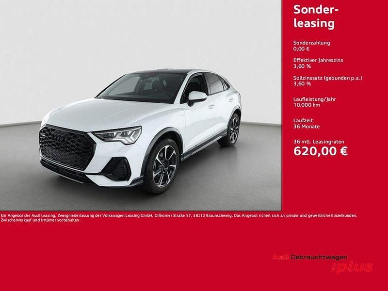 Gletscherweiß metallic Gebraucht 2025 Audi Q3 Sportback S-Line SUV | 52.930 € (Teuer) - Bild 1/3